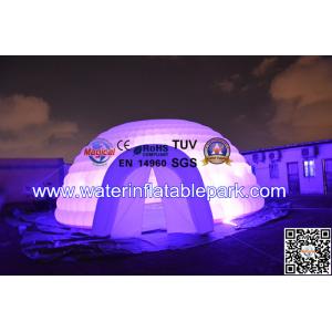 Waterproof LED Inflatable Igloo Tent , Lighting Inflatable Bar Tent