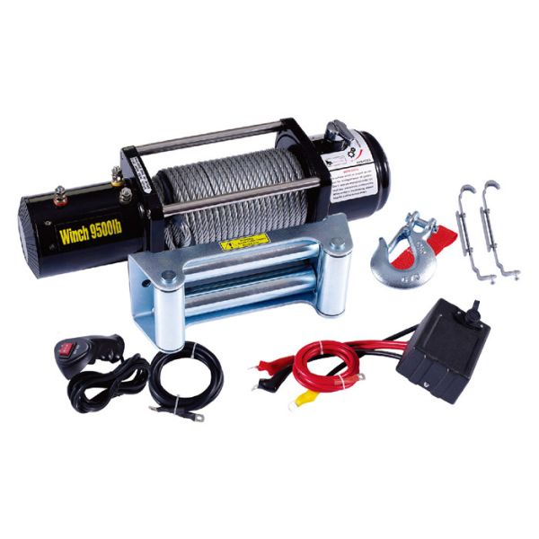 Buy 9500lb Electric ATV Winch , 12 Volt Electric Winch Remote Control at wholesale prices