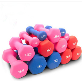 Fitness Exercises Hand Weight Hex Neoprene Dumbbell For Women