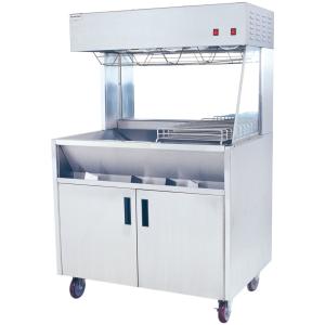 Quality Commercial Free Standing Potato Chips Fry Warmer Station Chip Dump for sale