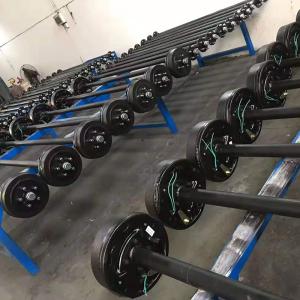 Trailer Parts in 3500 lb 5 lug Electric Brake Trailer Axle Assembly