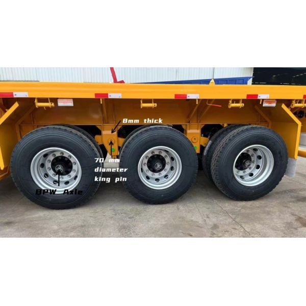 40 Foot Flatbed Semi Trailer for Sale in Zimbabwe | 3 Axle Flatbed Semi Trailer Manufacturers