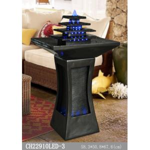 Indoor Fiberglass H91cm Led Light Water Fountain