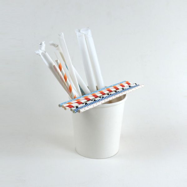 5" eco friendly Food Grade Paper Drinking Straws For Birthday Wedding Party