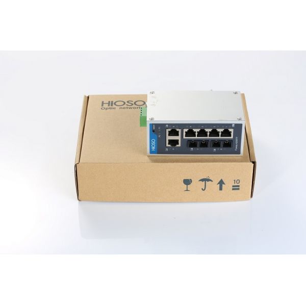 Buy 120km Transmission 6 10/100M RJ4 2 100M FX Din Rail Ethernet Switch 8 Ports at wholesale prices