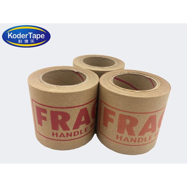 Buy Offer Printing Fragial Heat Resistant 1500m Kraft Paper Sealing Tape at wholesale prices