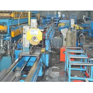 Square Pipe P Beam Steel Roll Forming Machine For Warehouse Step Beam