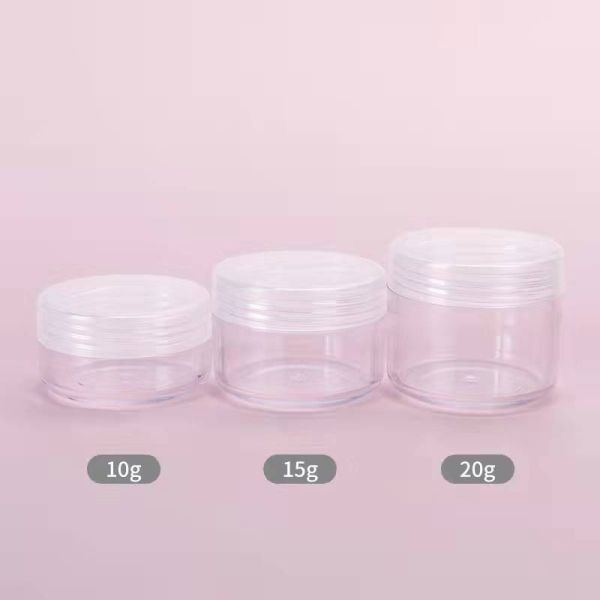Sub-Packaging Small Round 50g Plastic Cosmetic Jar Travel Sub-Bottling Cream Jar