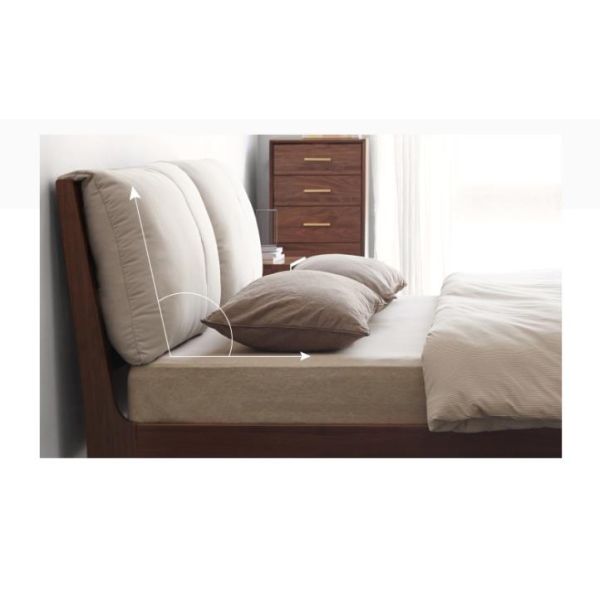 Modern Design Solid Wood Furniture Platform Bed For Bedroom Multi Size