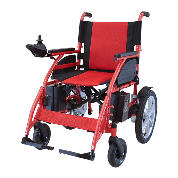 Buy 24V 250W Lightweight Folding Motorized Electric Wheelchair Aluminum Alloy at wholesale prices