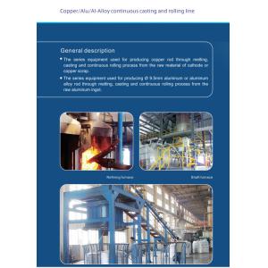 Copper,Alu,Al-Alloy continuous casting and rolling line