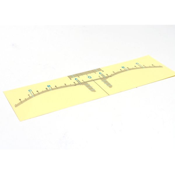 Disposable Transparent Adhesivepermanent makeup eyebrow ruler for PMU Microblading Tattoo