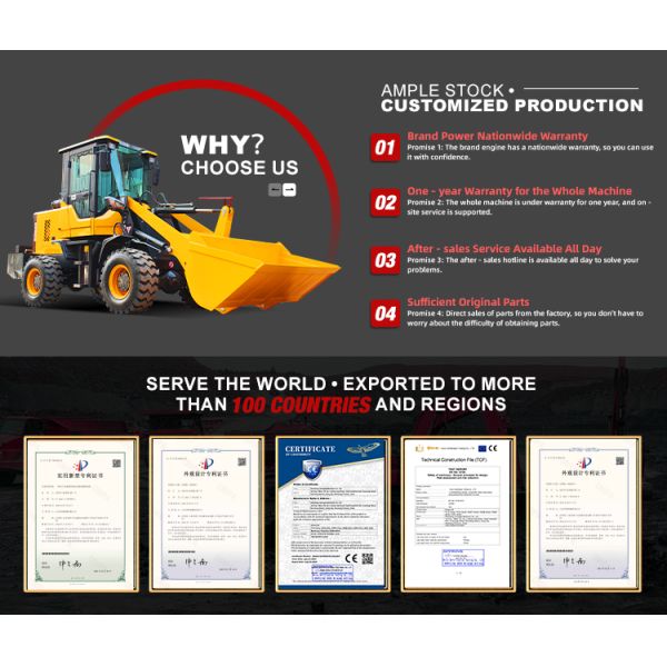 Hot Sale Construction Compact Frontend Wheel Loader Optional Forklifts Telescopic Boom Loader