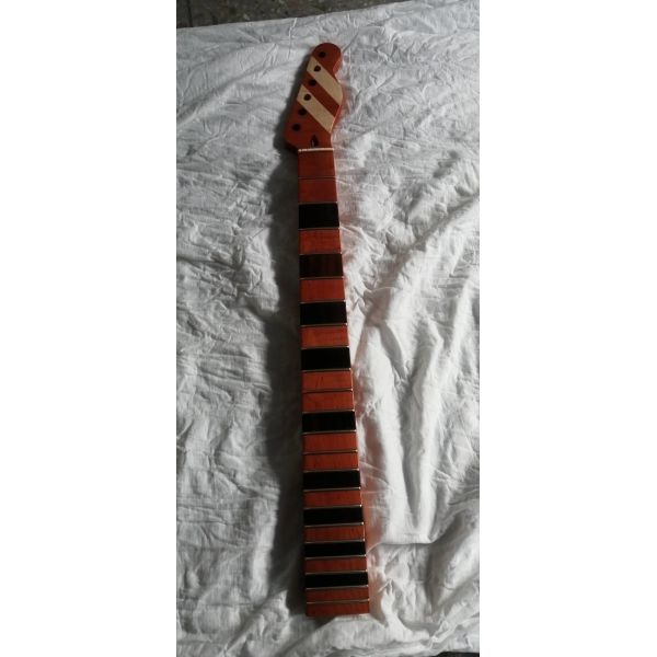 Custom Grand 22 Fret Roasted Maple Electric Guitar Neck for Handmade Tele Guitar Kits Gloss Finished with Bone Nut