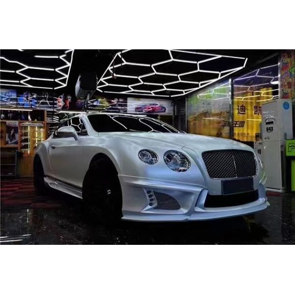 ODM White Bentley Continental Gt Body Kit WD Style Car Skirt Spoiler Body Kit