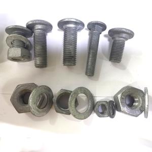 Hot Dip Galvanized Square Neck Bolts Mushroom Head Highway Guardrail Bolt And
