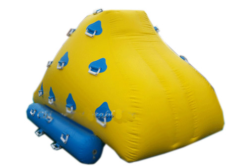 Buy PVC tarpaulin Inflatable Water Sports / 2 sides Inflatable climbing Wall With Handles at wholesale prices