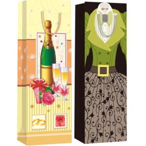 Quality China cheap custom paper wine bags wholesale for sale