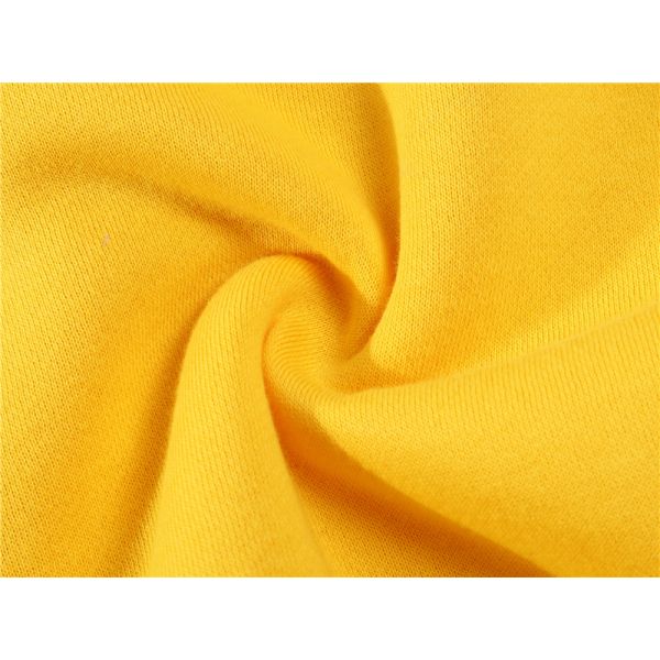 35% Polyester Athletic Pullover Hoodie 160gsm Yellow SGS Raglan Sleeves