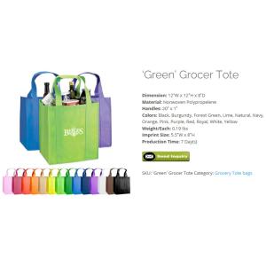 STRIPED GROCERY TOTE, paper boxes, paper packaging bags, stickers, notebooks,