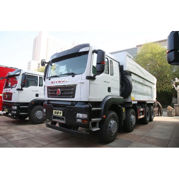 Buy Dump Truck For Sinotruck Sitrak Loading 40 Tons 8*4 White Color U-Type Box Heavy Duty at wholesale prices