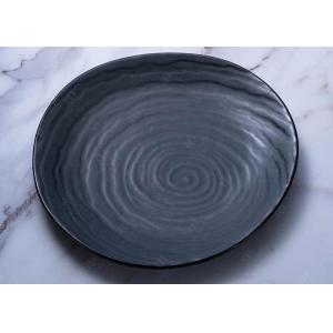 Dark Night Color 12Pc Reactive Glaze Dinnerware Set For Hotel Restaurant