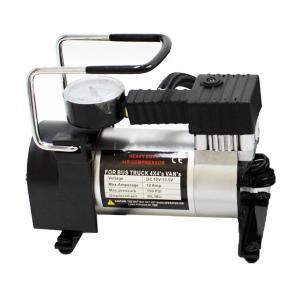 Automotive 12 Volt Metal Air Compressor With Watch / Hand Shank Pump