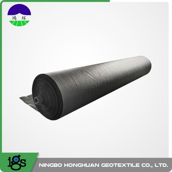 Polypropylene Woven Geotextile Fabric 390gsm Black for Environmental Engineering