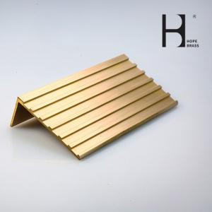 China Fade Resistant Brass Stair Nosing on sale