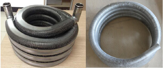 Buy Titanium 316L High finned coil heat exchangers With Laser welding process at wholesale prices