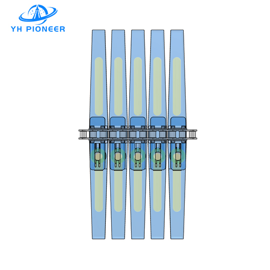 High Friction Buckle Chain Turning Conveyor Plate TPE Surface For Material Handling