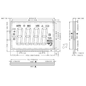 Pin Connector STN LCD Display Customized Electronic Clock Display