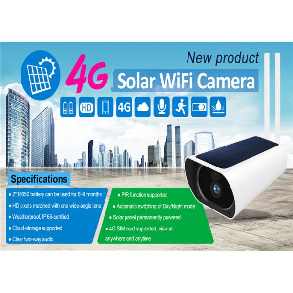 HD 4G battery outdoor waterproof camera with 2 way audio serurity camera
