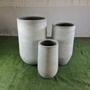 Powder Coated Fiber Clay Planters For Patio Garden Cottage