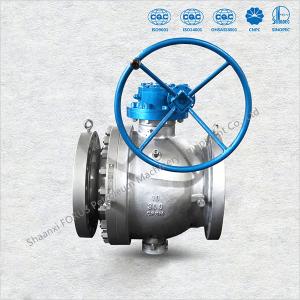 Quality 2&quot; - 48&quot; Cast Trunnion Ball Valve Fire Safe Blow Out Proof Stem Construction for sale