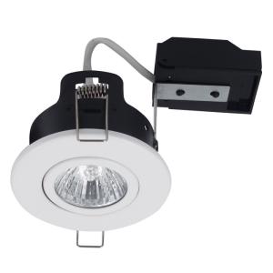 Tiltable Fire Rated GU10 Downlight Fixture 90 Minutes Fire Protection