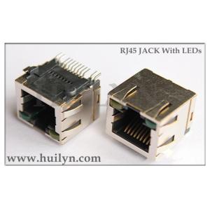 RJ45 Modular Jack,Shielded, THT,Reflow Soldering, LED