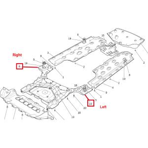 For Maserati Quattroporte Ghibli LH Front Underbody Guard OEM 670153483