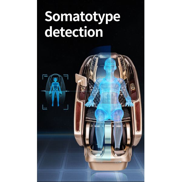 Voice Control 3D Massage Chairs Full Injection Molding 150W