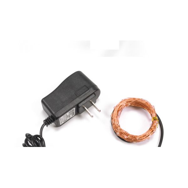 Multicolor DC 3V Copper Wire Lights 10m Length Plug In Outdoor String Lights