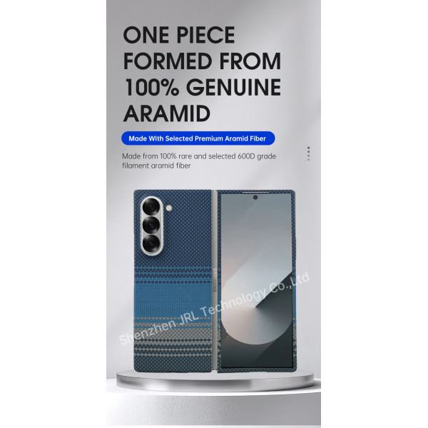 Customized Blue Color Strong Suction Aramid Fiber Phone Case For Samsung Galaxy Fold7