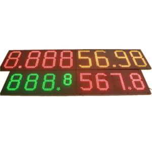 7000mcd Brightness Waterproof LED Display Board Gas Station Price Sign 888.8