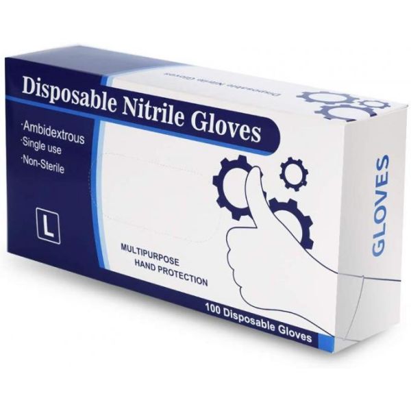 Powder Free Disposable Medical Gloves Medical Accessories Consumables Nitrile Gloves