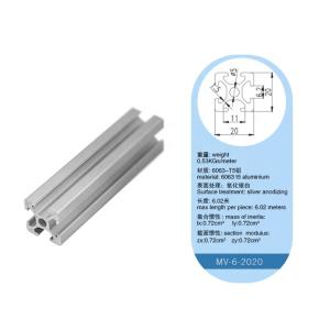 Building 0.55kgs/m T Slot Extrusion Aluminium Profile