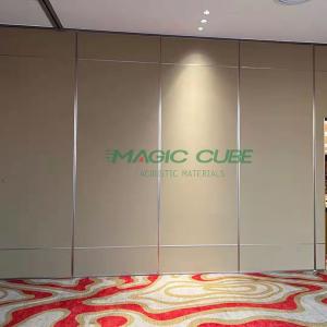 Fabric Surface Acoustic Folding Partition 80mm Thickness For Office