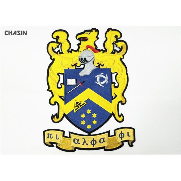 Buy 10 Inch Tall Embroidered Badge Patch , Large Morale Back Patches at wholesale prices