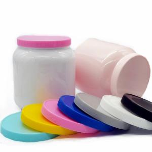 Food Grade PET Glossy Plastic Powder Canister 2200ml Blank Supplement Bottle