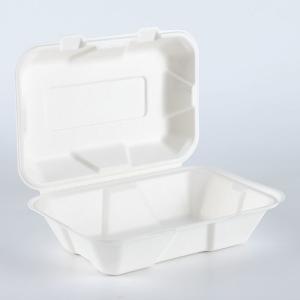 Compostable Lunch Box Bagasse Disposable Biodegradable Waterproof Grease