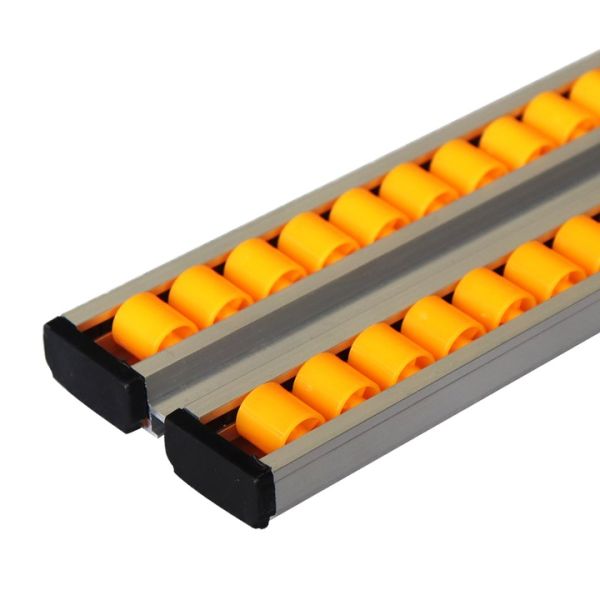 DY-3835 Aluminum Alloy Metal Sheet Sliding Palcom Roller Track For Rack System