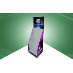 Three - tier Cardboard Dump Bin Display Eco-friendly for 3D Poster